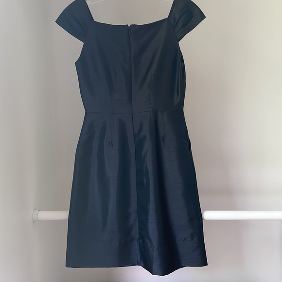 Banana Republic Size O Black Taffeta Dress - Picture 2 of 11